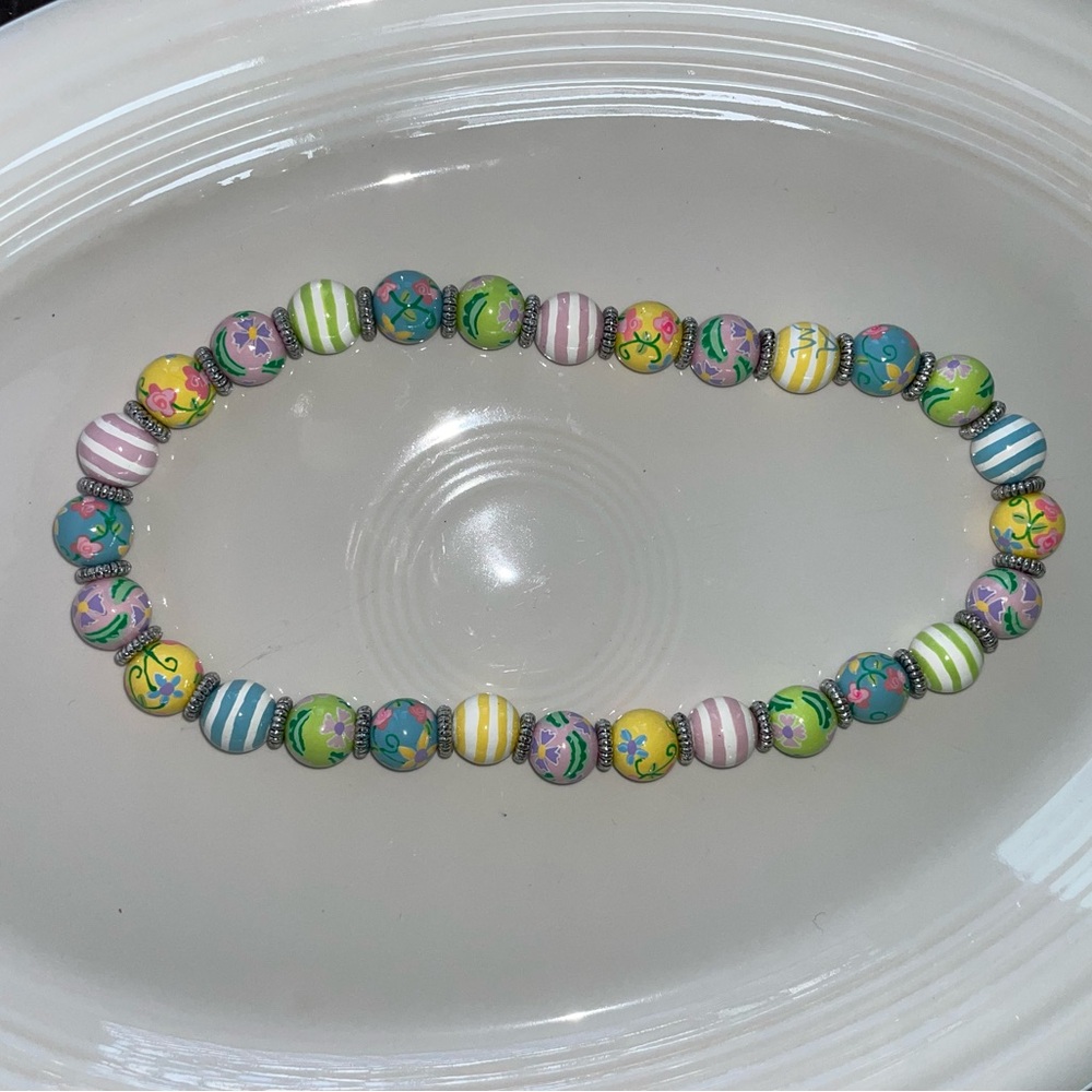 Angela Moore Hand Painted Necklace